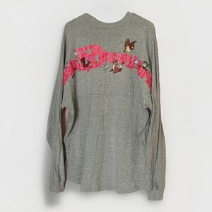 Disney World Fox and the Hound Spirit Jersey XL Gray Long Sleeve Disney Parks